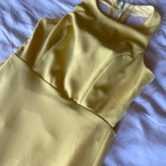 NWOT - Lulus Power of Wow Backless Yellow Maxi Dress - Picture 10 of 14